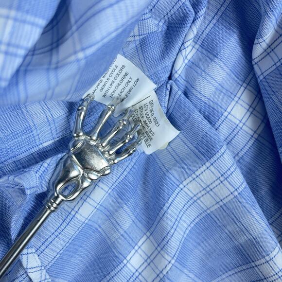 Johnnie O Performance Blaise Laguna Blue Bamboo Mix Long Sleeve Shirt Size Med - Picture 8 of 12